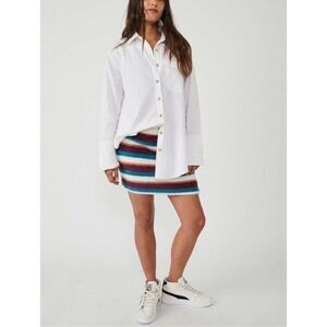 NWT Free People Ciara Sweater Mini Skirt / Fig Jam Combo Size M